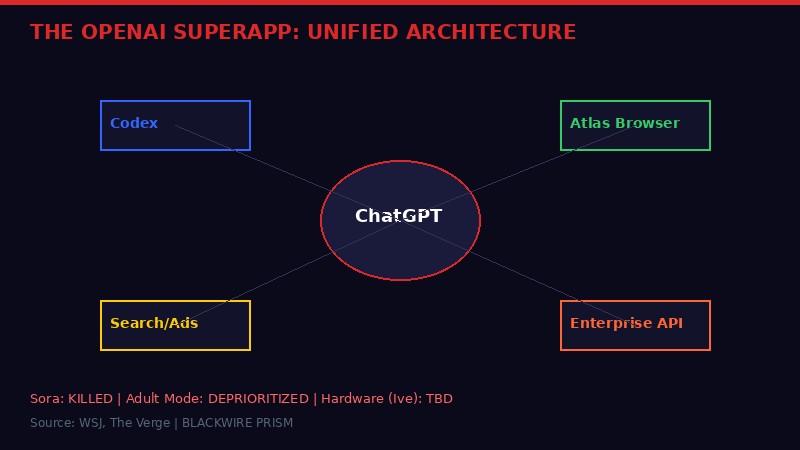 OpenAI superapp unified architecture diagram