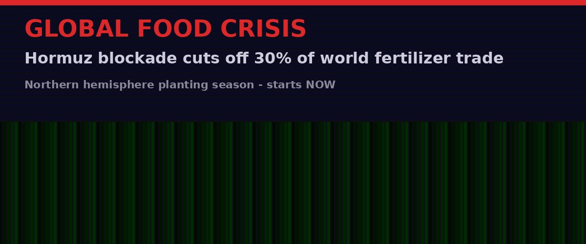 Global food supply crisis visualization