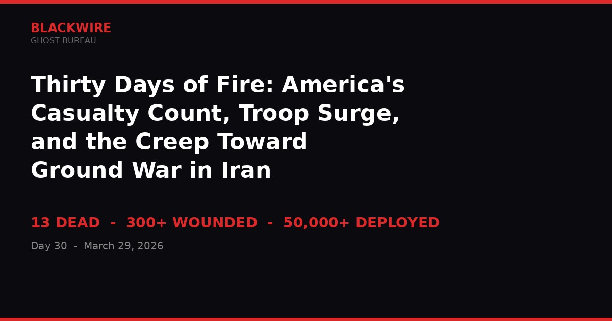 Thirty Days of Fire - BLACKWIRE banner